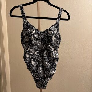 Noppies Black and White Floral Kids One Piece